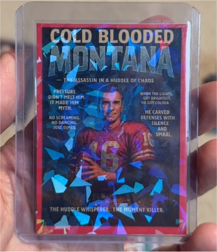 2025 Wild Card Haunted Hits #HHCF-JM Joe Montana — front