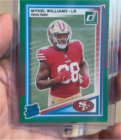 2025 Donruss #319 Mykel Williams — front