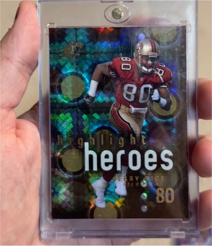 2000 Upper Deck SPx Highlight Heroes #HH7 Jerry Rice — front