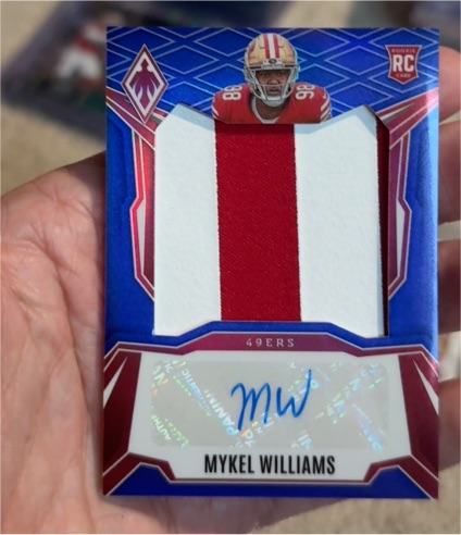 2025 Panini Phoenix #RPS-MWS Mykel Williams Rookie Patch Auto — front