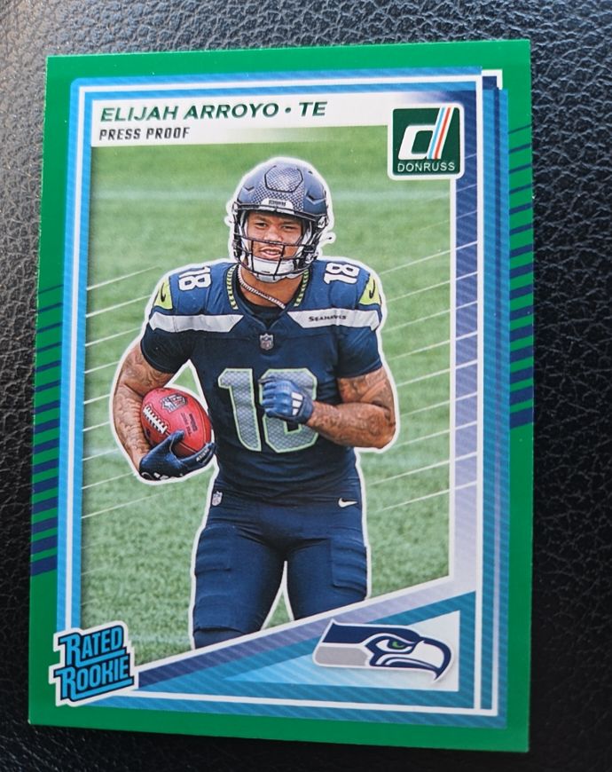 2025 Donruss #317 Elijah Arroyo Press Proof Green — front