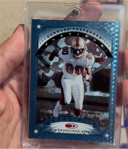 1997 Donruss Preferred Platinum #17 Jerry Rice — front