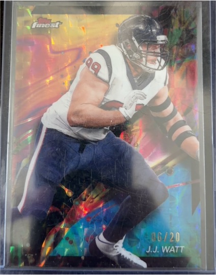 2024 Topps Finest #32 J.J. Watt Houston Texans — front