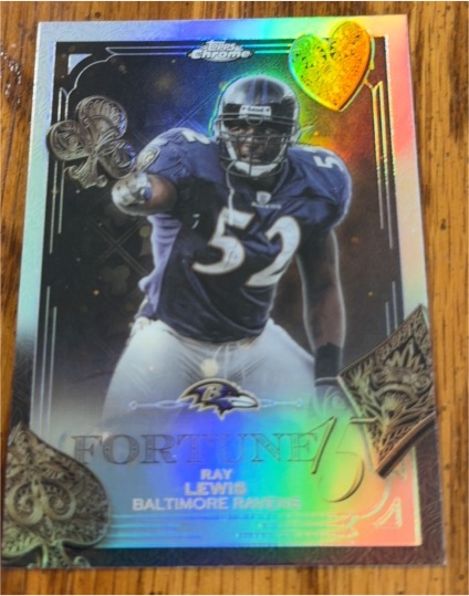 2025 Topps Chrome Fortune 15 #F15-31 Ray Lewis — front