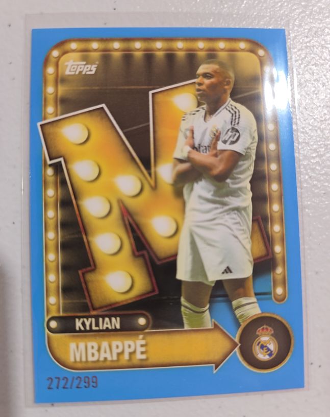 2025 Topps Real Madrid Collector Tin #272 Kylian Mbappé — front