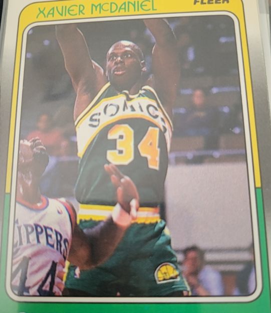 1988-89 Fleer #108 Xavier McDaniel — front
