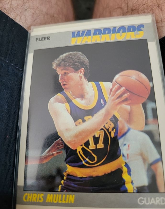 1987 Fleer #77 Chris Mullin — front