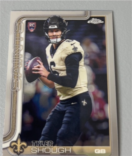 2025 Topps Chrome #398 Tyler Shough — front