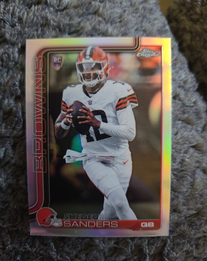 2025 Topps Chrome #315 Shedeur Sanders — front