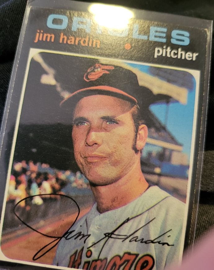 1971 Topps #491 Jim Hardin — front