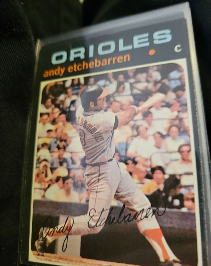 1971 Topps #501 Andy Etchebarren Baltimore Orioles — front
