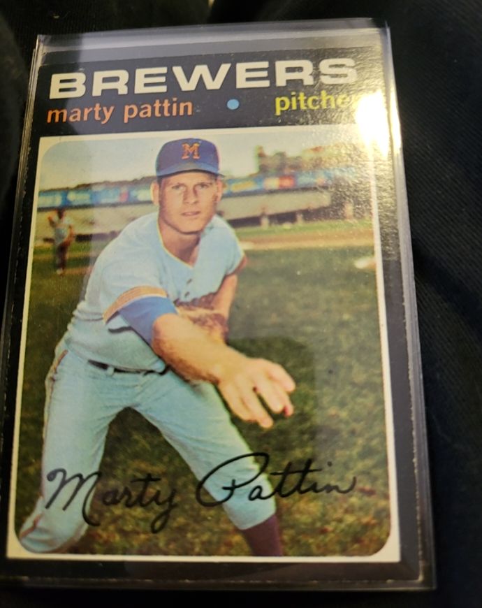 1971 Topps #579 Marty Pattin Milwaukee Brewers — front