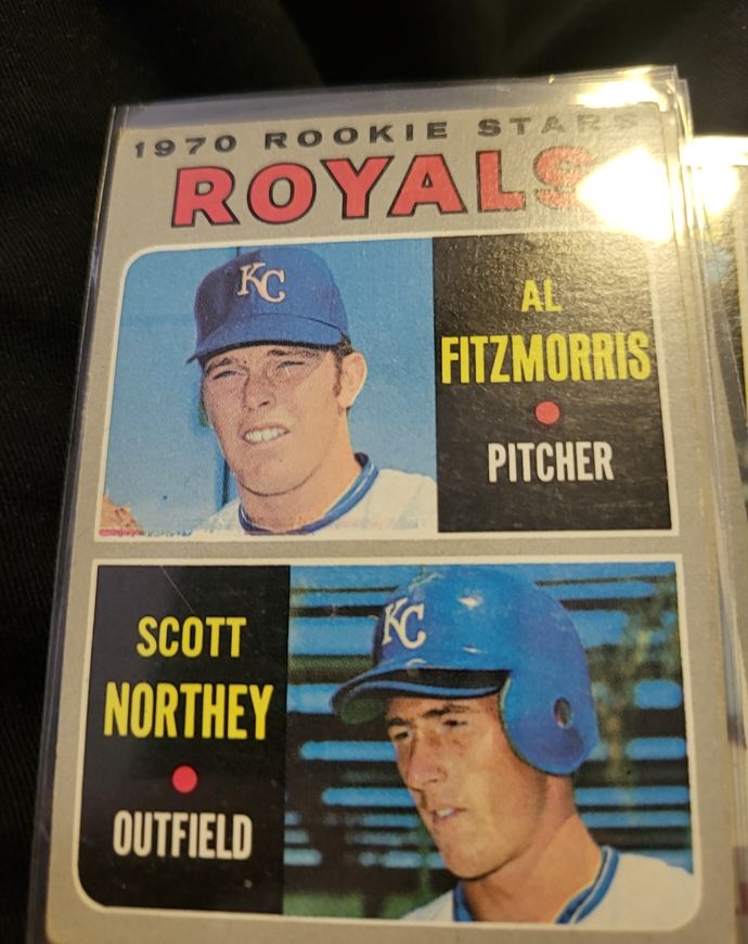 1970 Topps #241 Royals Rookie Stars Al Fitzmorris / Scott Northey — front