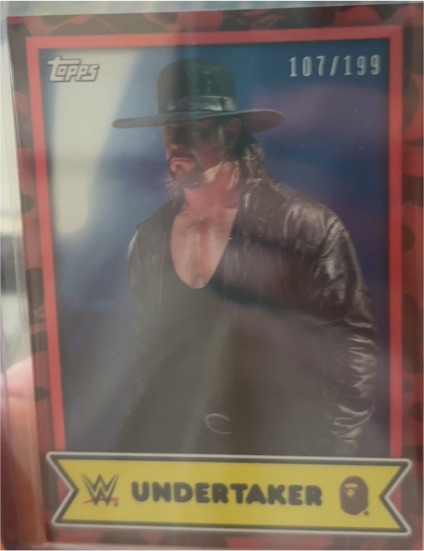 2025 Topps WWE x Bape #7 Undertaker Red Camo /199 — front