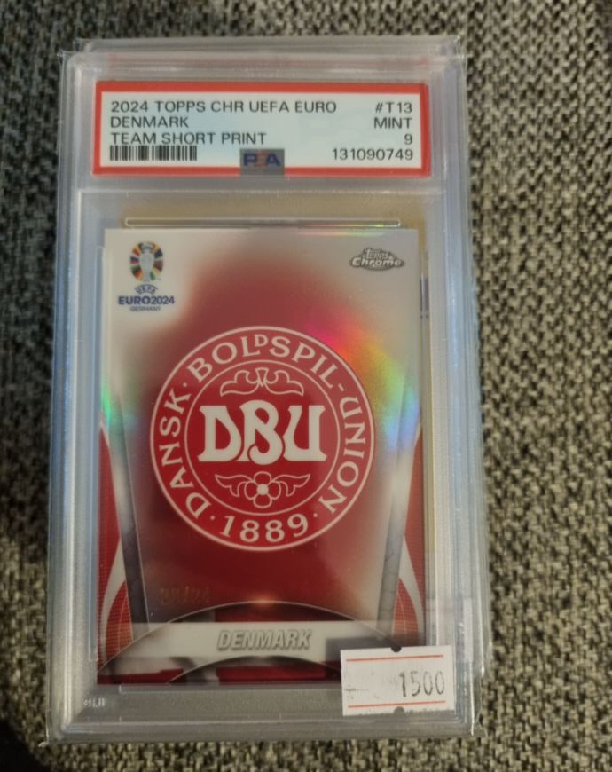 2024 Topps Chrome UEFA Euro #T13 Denmark Team Short Print — front
