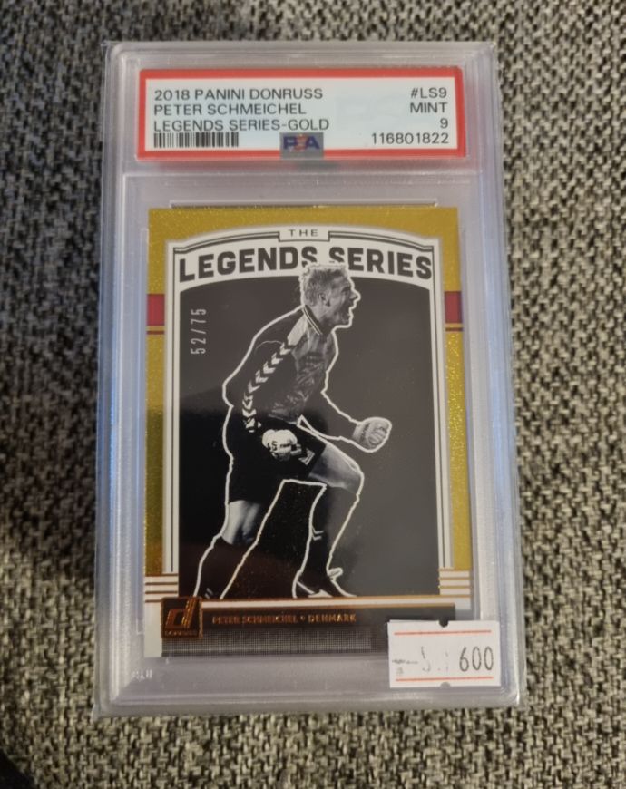 2018 Panini Donruss #LS9 Peter Schmeichel Legends Series Gold — front