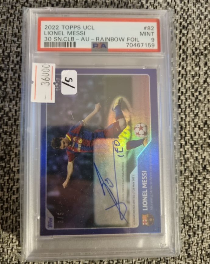 2022 Topps UCL #82 Lionel Messi — front