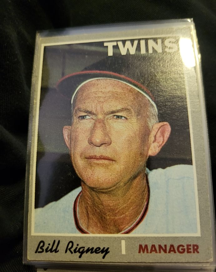 1970 Topps #426 Bill Rigney — front