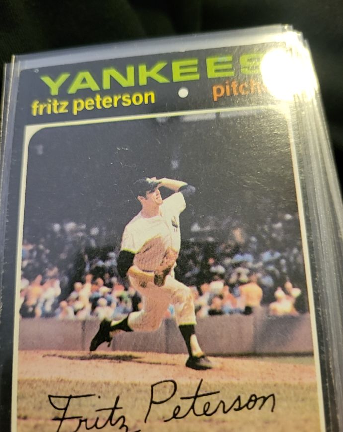 1971 Topps #460 Fritz Peterson — front