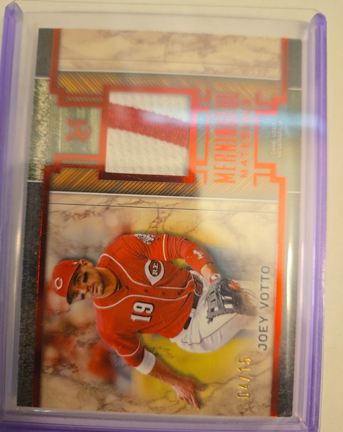2025 Topps Museum Collection Meaningful Material Relic #MMR-JV Joey Votto — front