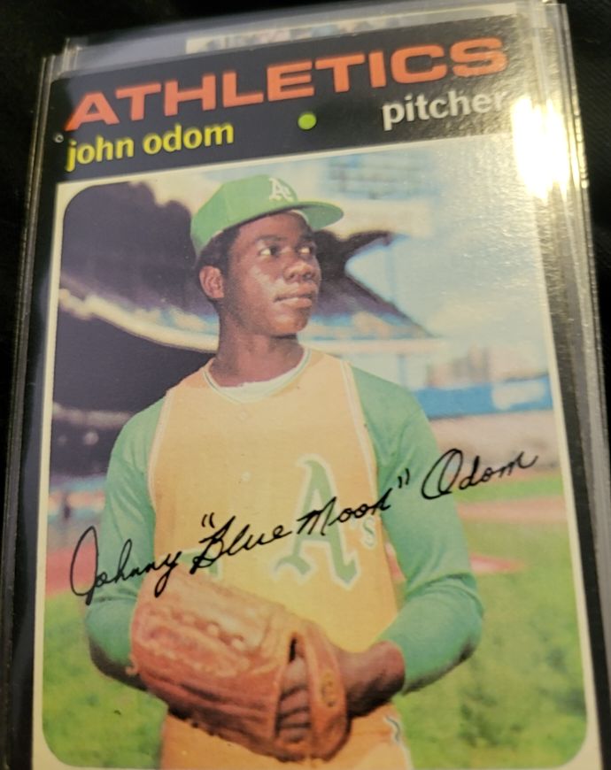 1971 Topps #523 John Odom — front