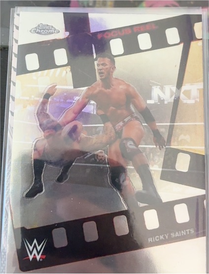 2026 Topps Chrome WWE #FR-1 Ricky Saints Focus Reel — front