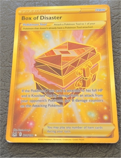 2022 Pokémon SWSH11: Lost Origin #214 Box of Disaster — front