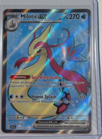 2023 Pokemon Scarlet & Violet Surging Sparks #217/191 Milotic ex — front