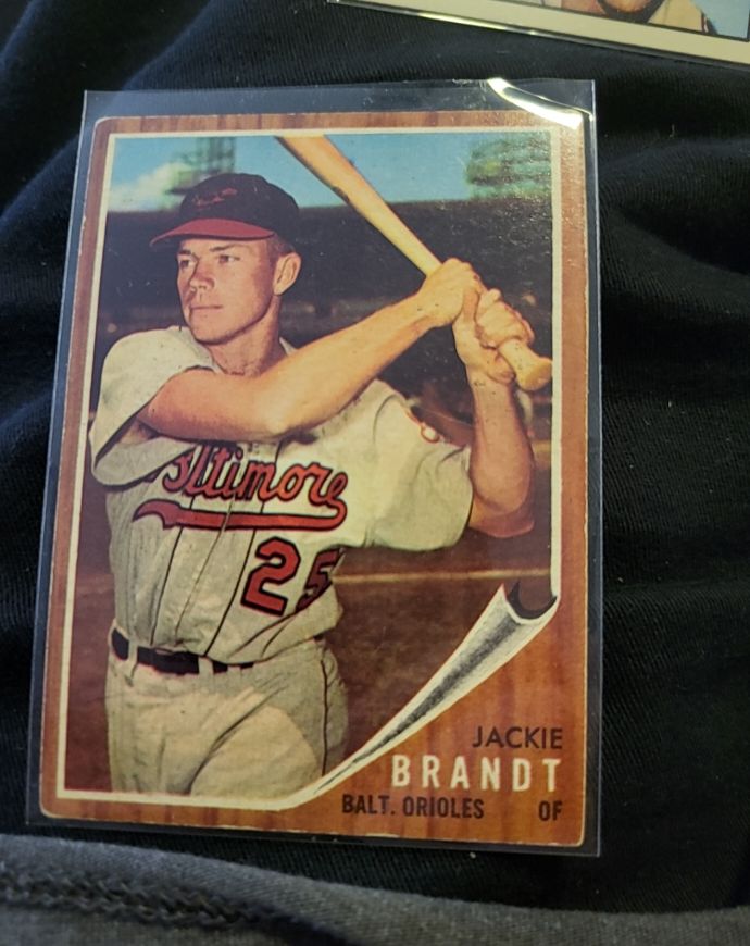 1962 Topps #165 Jackie Brandt — front