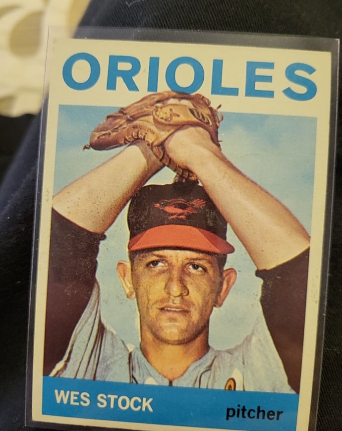 1964 Topps #382 Wes Stock — front