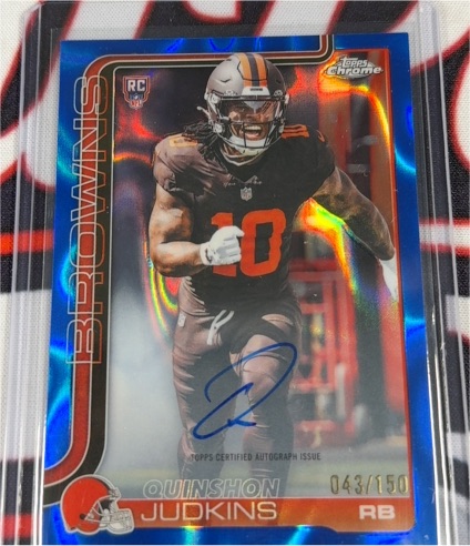2025 Topps Chrome #RA-QJ Quinshon Judkins — front