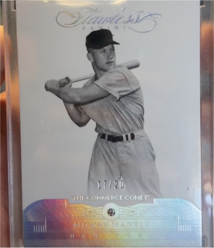 2017 Panini Flawless #17 Mickey Mantle — front