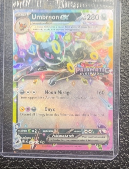 2016 Pokémon Prismatic Evolutions #060 Umbreon ex — front