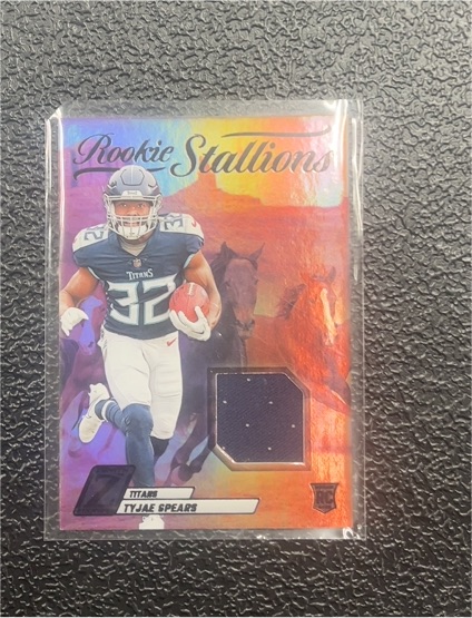 2023 Panini Zenith #RS-TSS Tyjae Spears Rookie Stallions Patch — front
