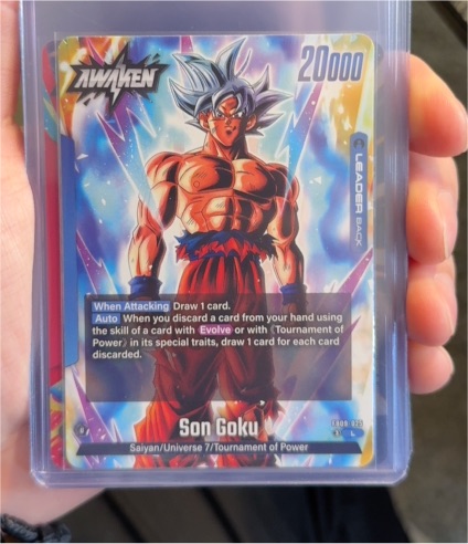 Dragon Ball Super Card Game FB09-025 Son Goku Awaken Leader — front
