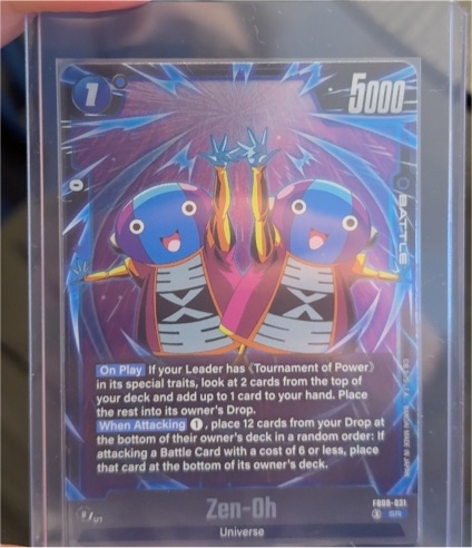 Dragon Ball Super Fusion World Dual Evolution #FB09-031 Zen-Oh — front