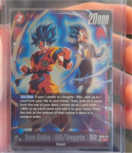 Dragon Ball Super Fusion World FB09-011 Son Goku: BR/Vegeta : BR — front