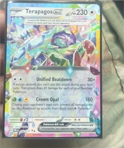 2025 Pokémon SV07 #128 Terapagos ex — front