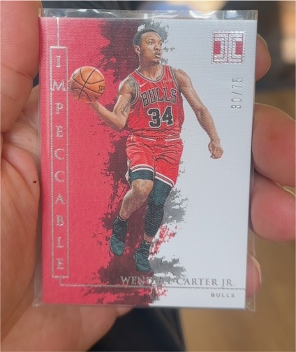 2019-20 Panini Impeccable #47 Wendell Carter Jr. — front