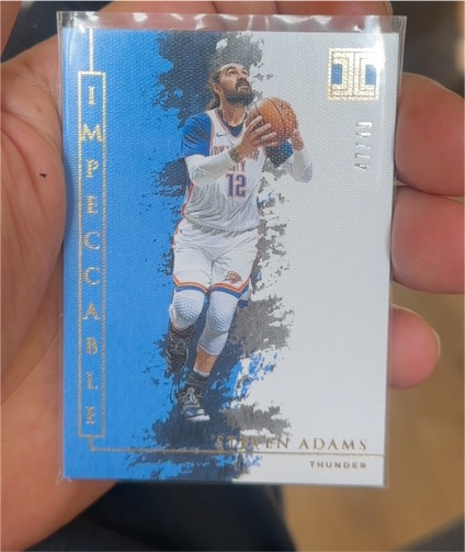 2019-20 Panini Impeccable #18 Steven Adams — front