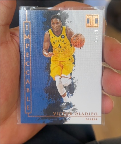 2019-20 Panini Impeccable #80 Victor Oladipo — front