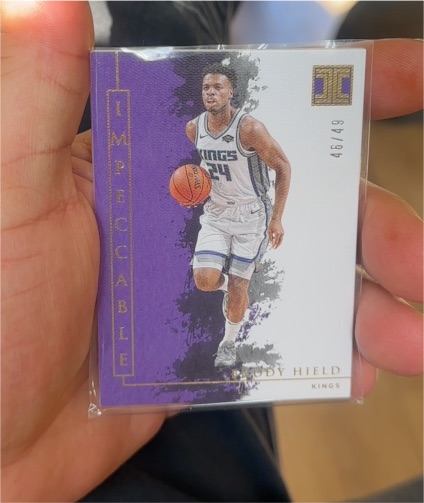 2019-20 Panini Impeccable #32 Buddy Hield Gold — front