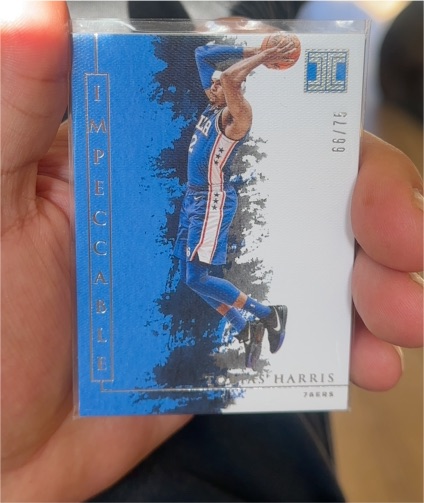 2019-20 Panini Impeccable #59 Tobias Harris — front