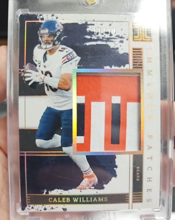 2025 Panini Impeccable Immense Patches #IPH-CWS Caleb Williams — front