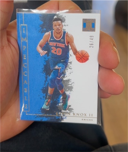 2019-20 Panini Impeccable #91 Kevin Knox II — front