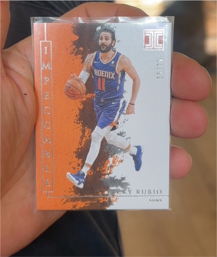 2019-20 Panini Impeccable #57 Ricky Rubio — front