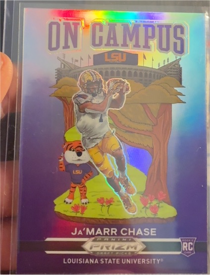 2021 Panini Prizm Draft Picks On Campus #OC-JC Ja'Marr Chase — front
