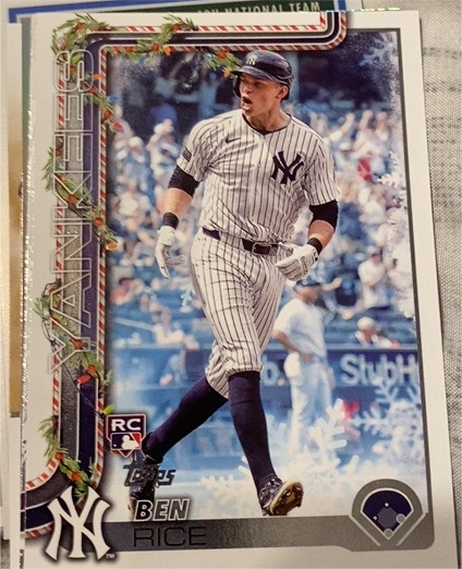 2025 Topps Holiday #H8 Ben Rice — front