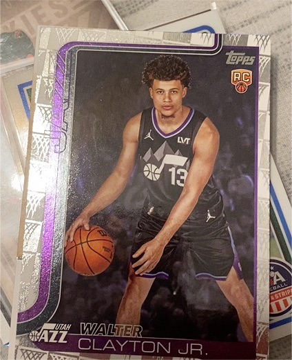 2025 Topps #218 Walter Clayton Jr. — front