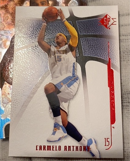 2008-09 SP Authentic #62 Carmelo Anthony — front